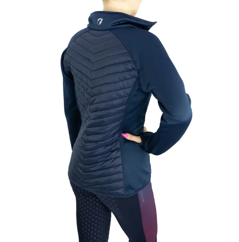 Hy Equestrian Synergy Elevate Sync Lightweight Jacket - Navy/Fig-1
